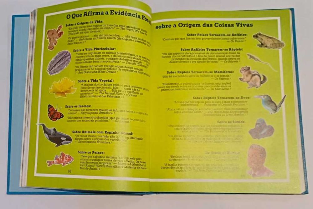 Livro A vida - qual a sua origem? A evolução ou a criação? Edit. 1985