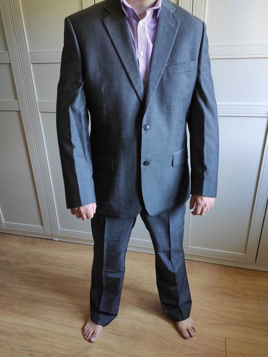 Garnitur męski szary