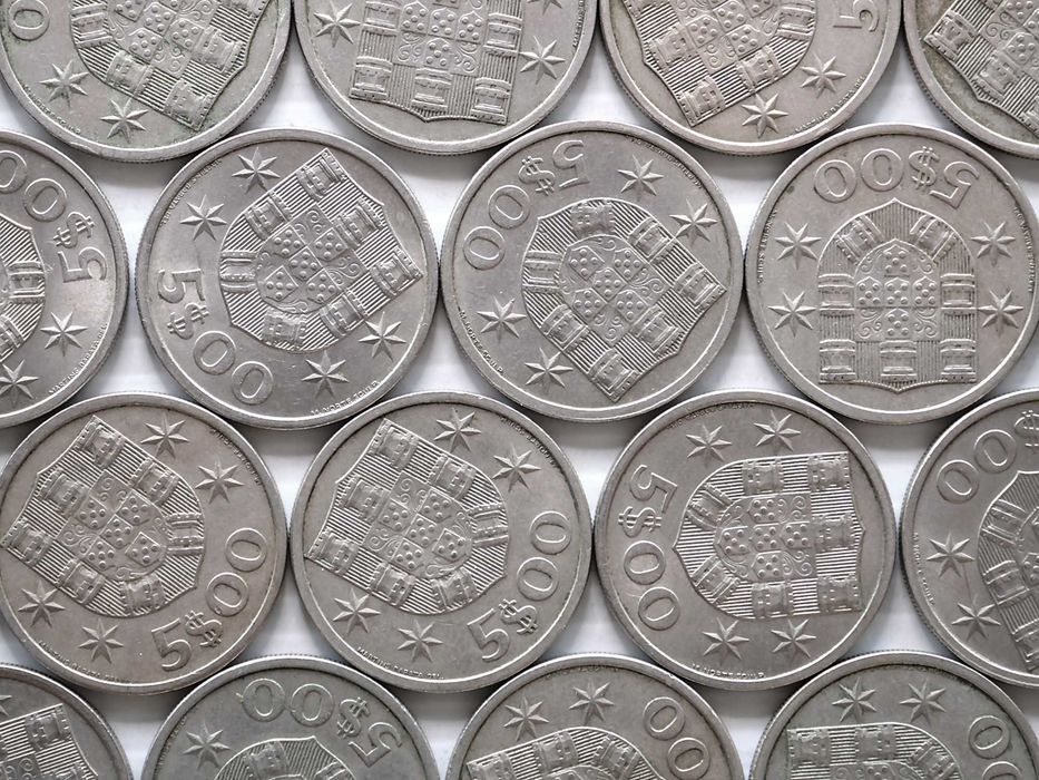 Lote de 34 Moedas 5 Escudos 1970