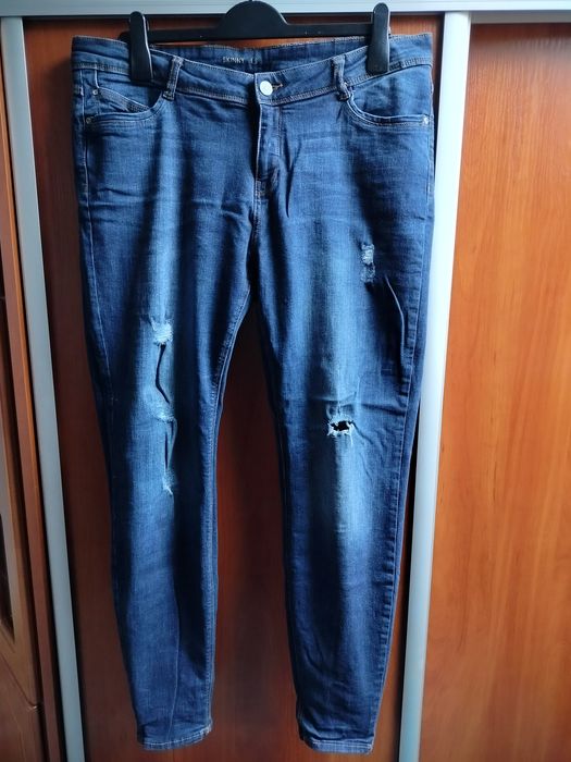 Ładne Duże Spodnie dżinsowe Skinny Yessica 44