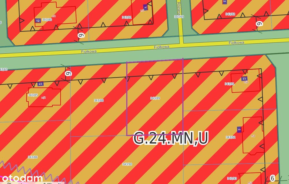 Działka budowlana 755 m² Kębłowo, ul. Fiołkowa – MPZP - Widok 2
