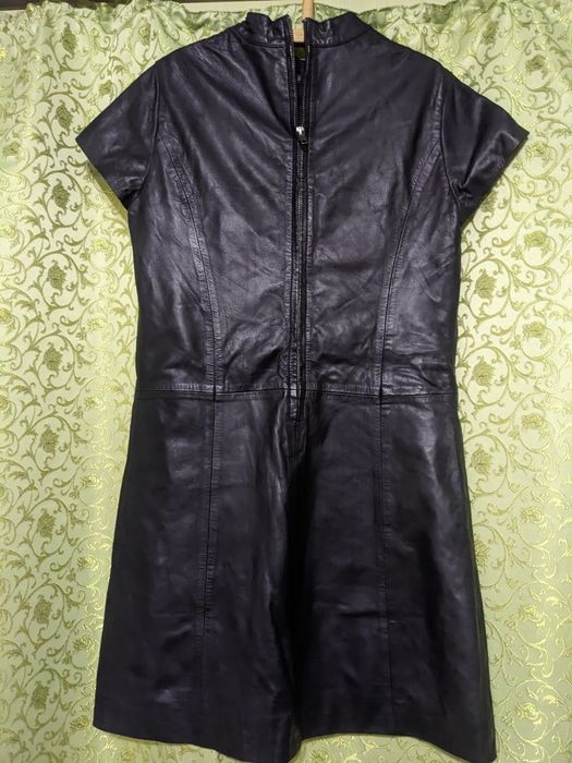 Шкіряна сукня 46р