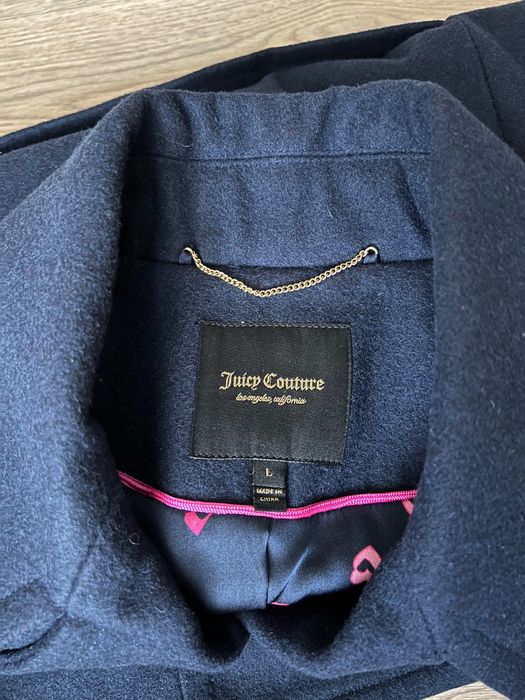 Синє демісезонне пальто Juicy Couture L оригінал