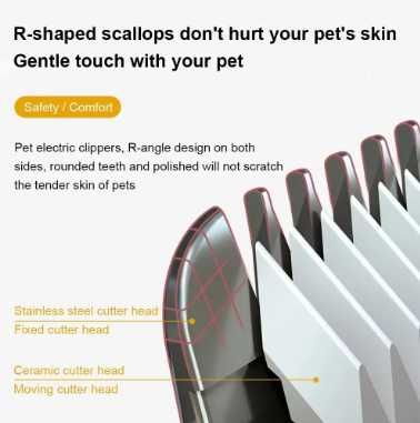 Máquina de Tosquiar Cães e Gatos Profissional Aparador Recarregável USB para Animais NOVA