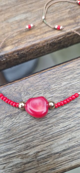 Bransoletka naturalny czerwony koral  Christmas  gift