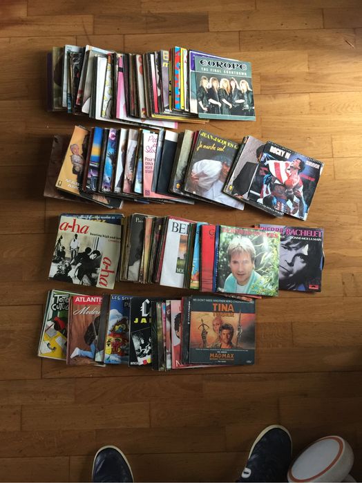 Lote / Coleção de Vinis 45 Rotações (Singles 7") — Excelente Estado