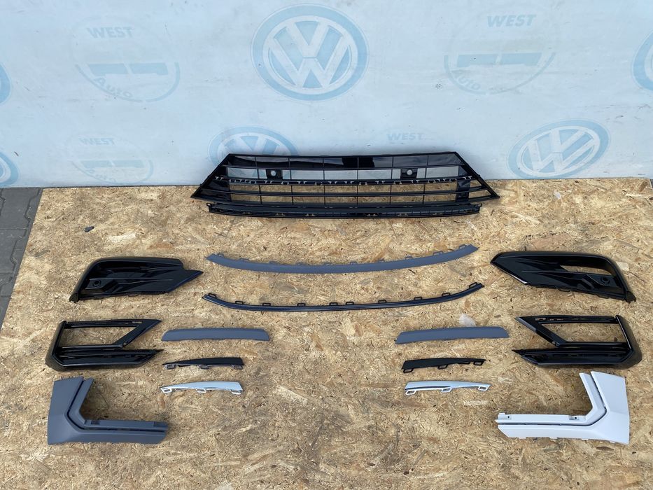 Vw Tiguan 5nn 5na rline р лайн молдинг накладка хром бампер комплект