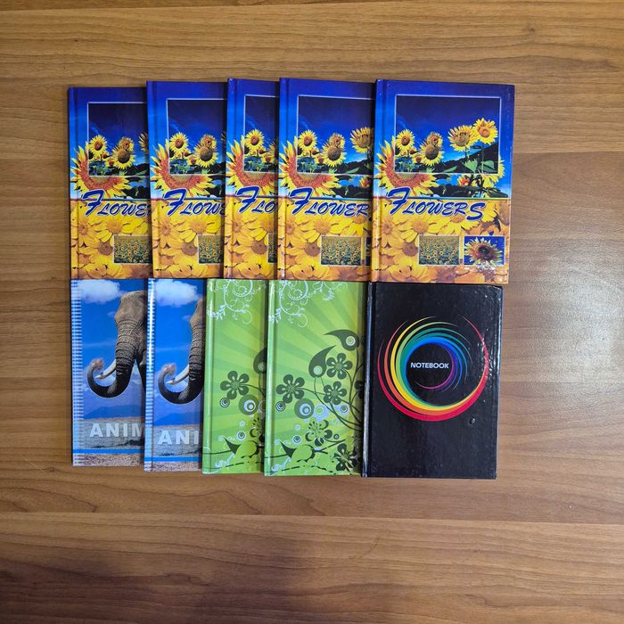 zestaw pakiet zeszyt brulion A5 linia 96 kartek 10 sztuk