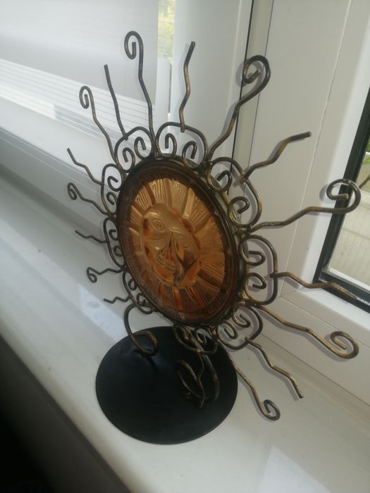 Świecznik metaloplastyka