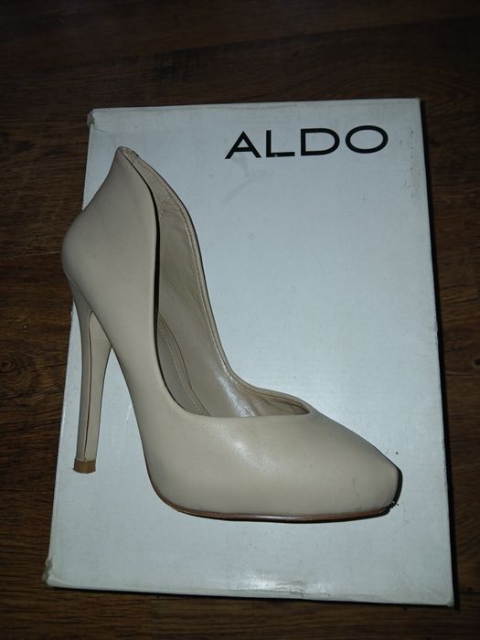 Szpilki ALDO Kochler – Skóra Naturalna Nude/Beż – Rozmiar 36