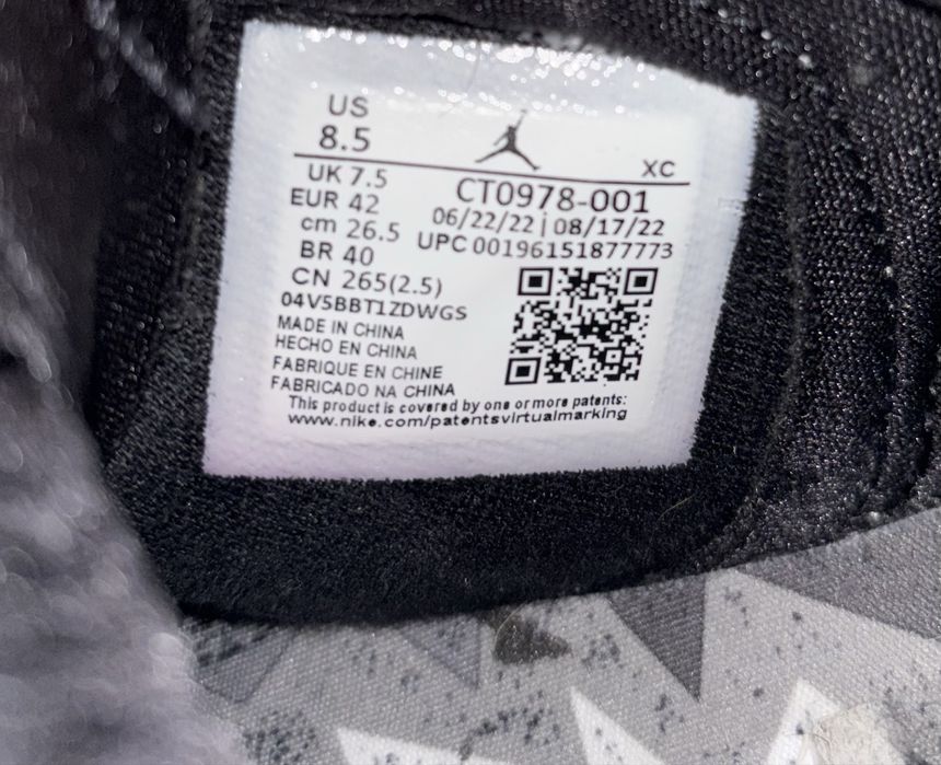 Air Jordan 1 Zoom CMFT Grey