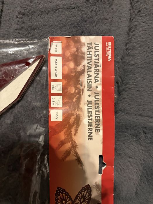 Gwiazda świateczna swiecąnca