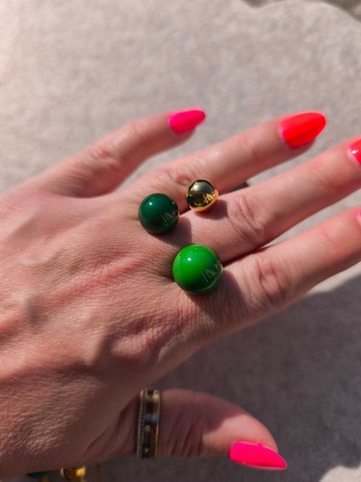 Pierścionki kuleczki 2 szt