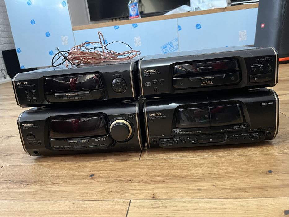Wieża Technics  SC-EH50 - Sprzedam pełny zestaw audio Technics  – Amplituner, CD, deck, equalizer, tuner, głośniki