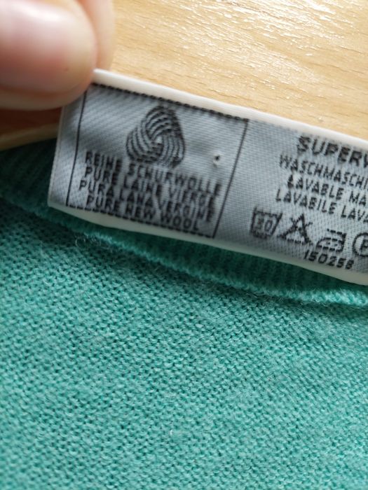 Dłuższy sweterek merino 100% M