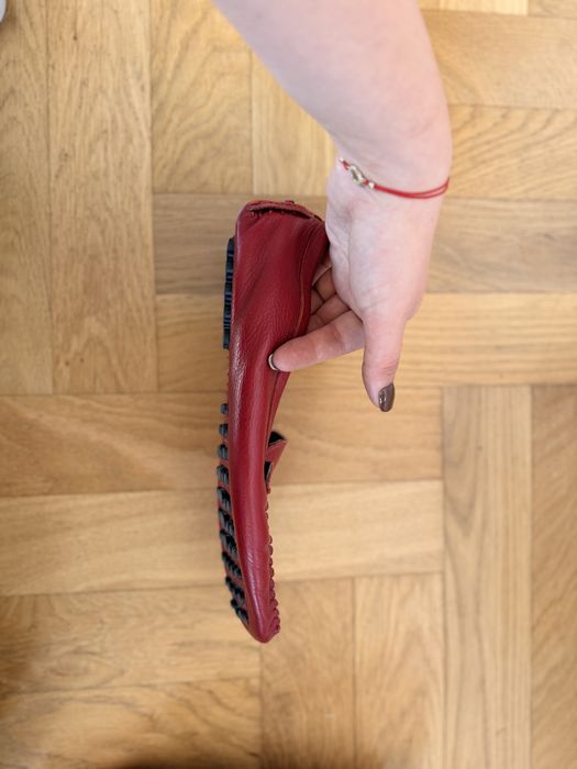 Damskie, czerwone buty