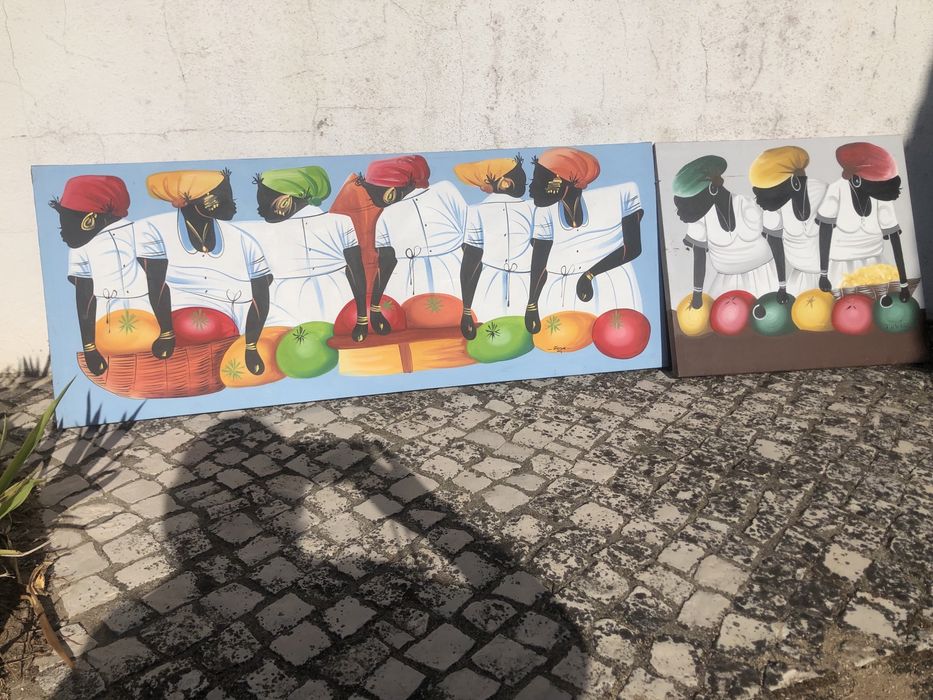 Quadros em tela pintada a mão