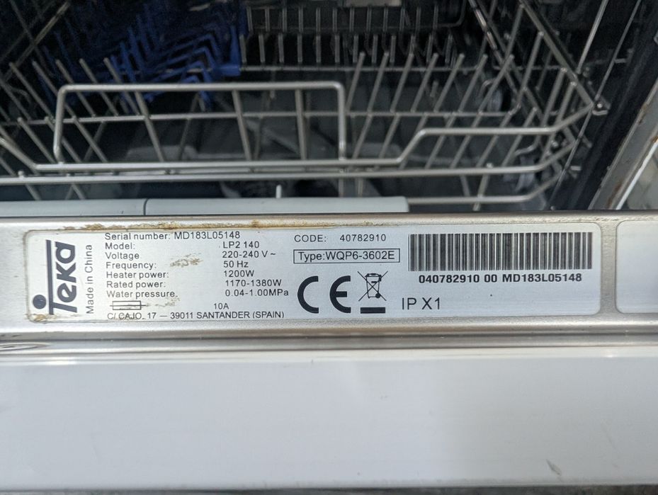 Máquina Lavar Louça (Compacta) Teka Lp2 140