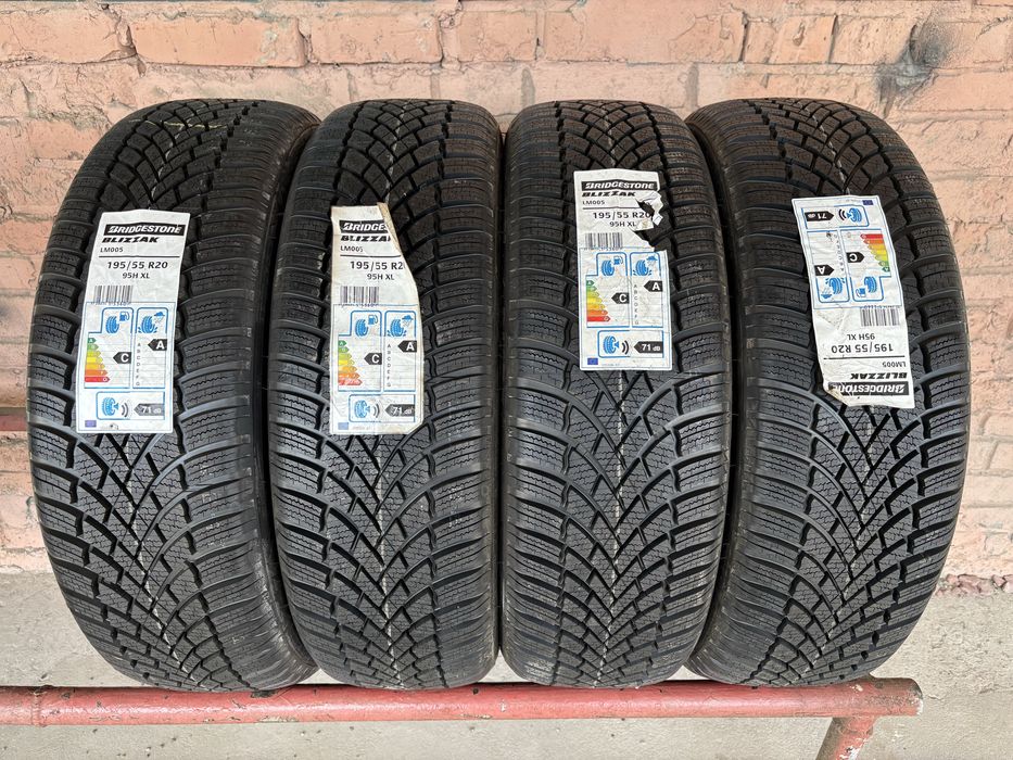 Комплект НОВИХ зимових шин 195/55R20 Bridgestone Blizzak Lm005