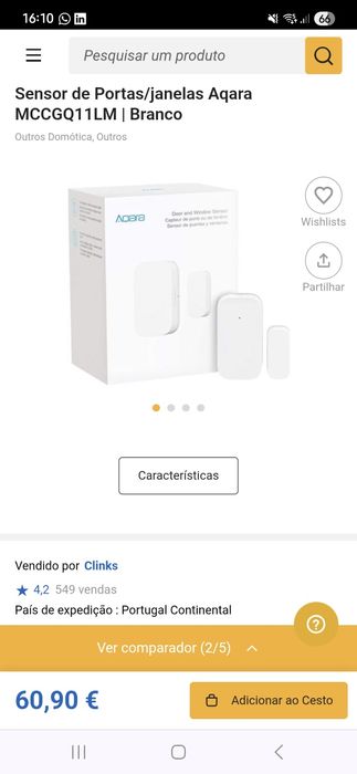 Sensor Portas/Janelas