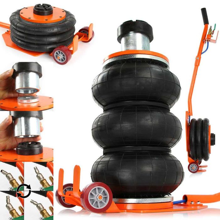 Podnośnik Pneumatyczny Długi BJC 3.5 T z PRZYSTAWKĄ B80140