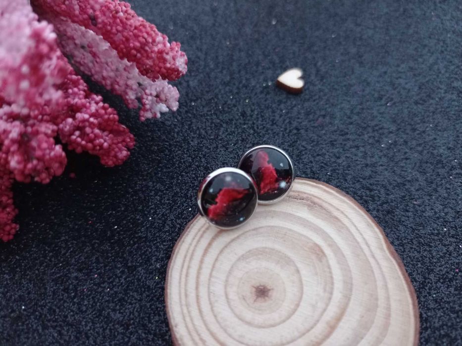 Серьги космос Небула, сережки планета, новые, на подарок, цена за пару