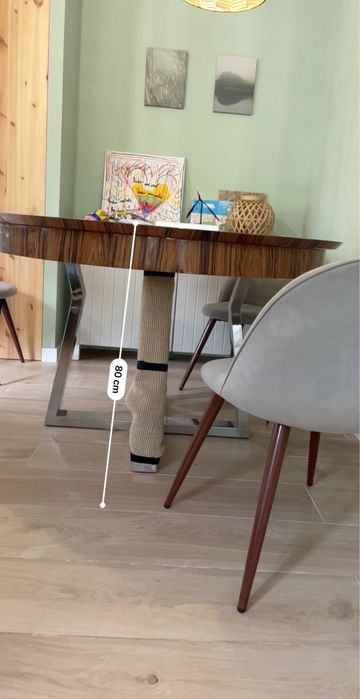 Mesa de madeira extensível