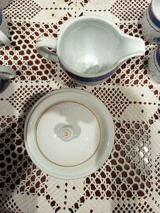 [COMO NOVO] Serviço de Café Porcelana EMA (Estilo Cozinha Velha/Vista Alegre) - Nunca Usado