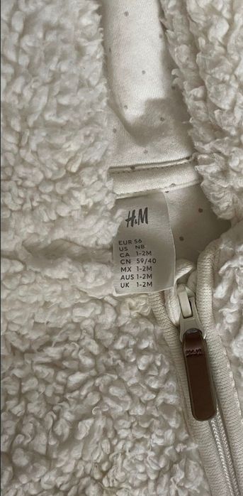 H&M комбінезон 56 плюшевий чоловічок