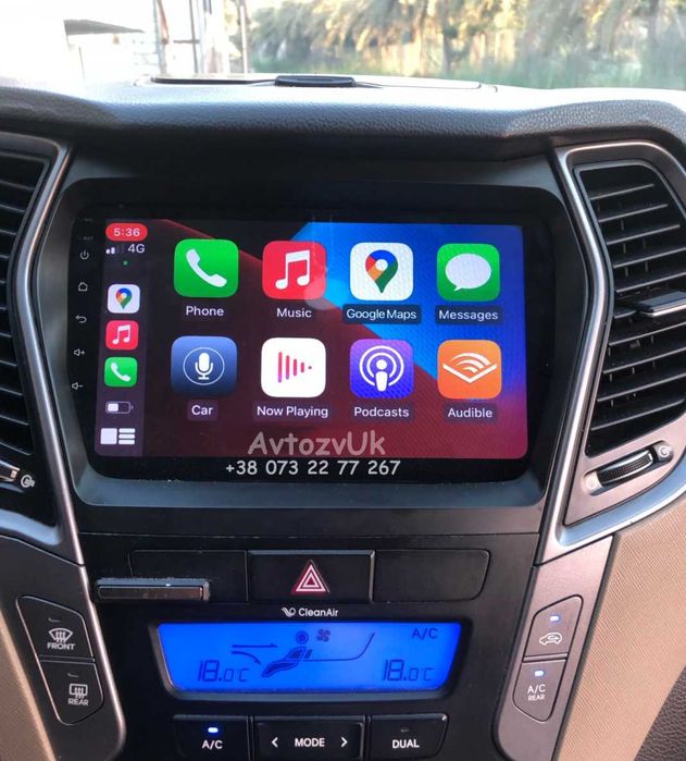 Магнитола HYUNDAI Santa Fe IX 45 GPS Tesla USB ix45 CarPlay Android 16