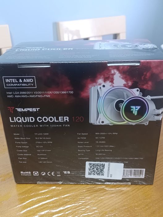 Water coller 120 Intel/AMD branco452215865785067521