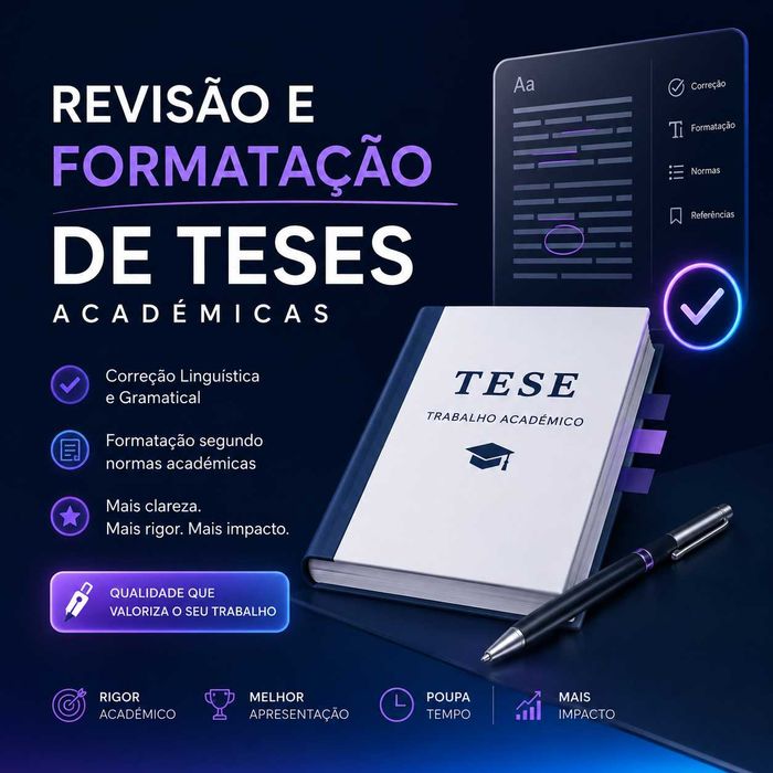 Formatação de trabalhos académicos/teses/dissertações