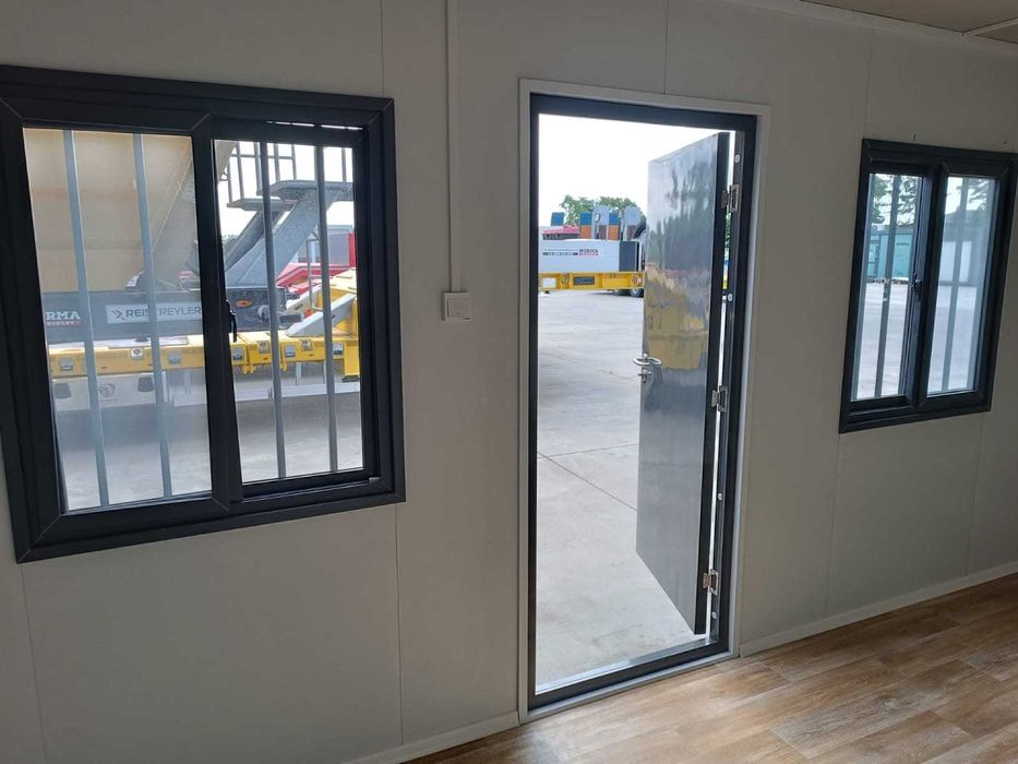 Kontenery antracytowe 6x3m biurowe, budowlane .Solidna rama#2