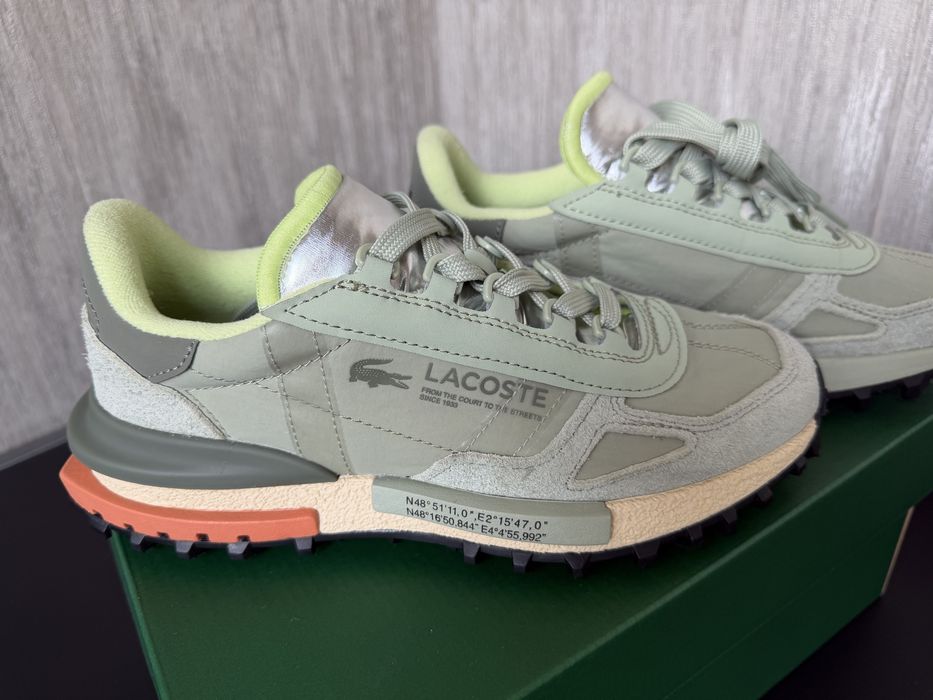 Кросівки lacoste elite active sneakers хаки