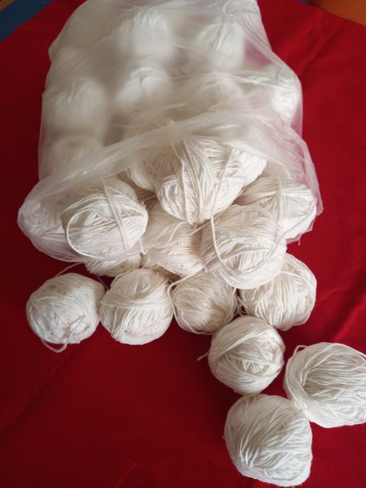 Linhas de algodão nova. Quantidade 1kg.