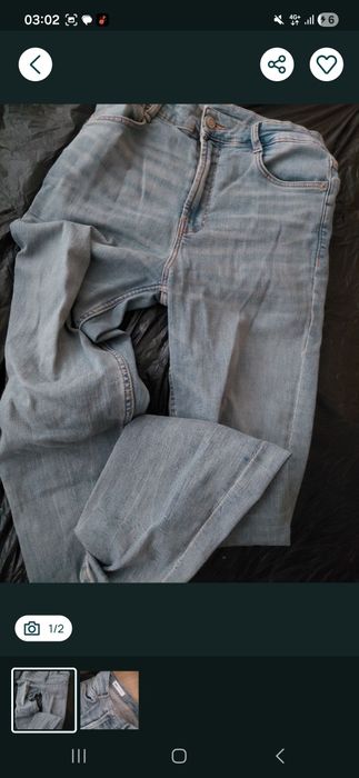 Джинси Zara h&m зелені та флісові