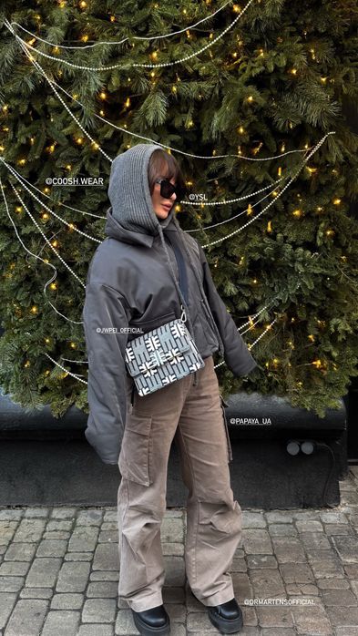 Синя тканинни сумка з міцною фурнітурою jw pei