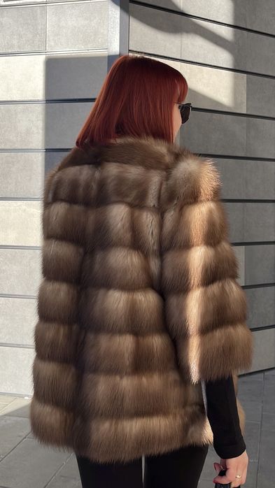 Шуба  з куниці   р.ХС-С-М  70 см  не норка , соболь