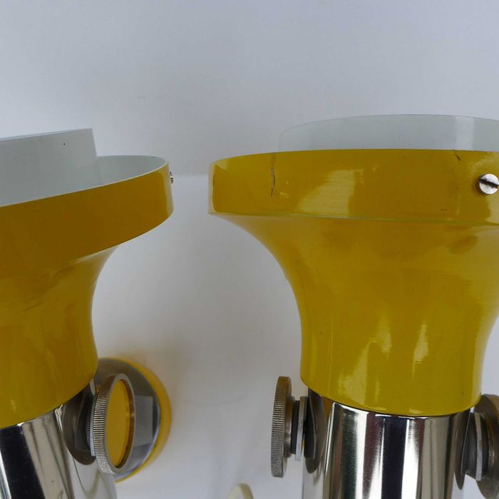 Para lamp ściennych  kinkiet Pavel Grus Czechosłowacja lata 70. vintage loft
