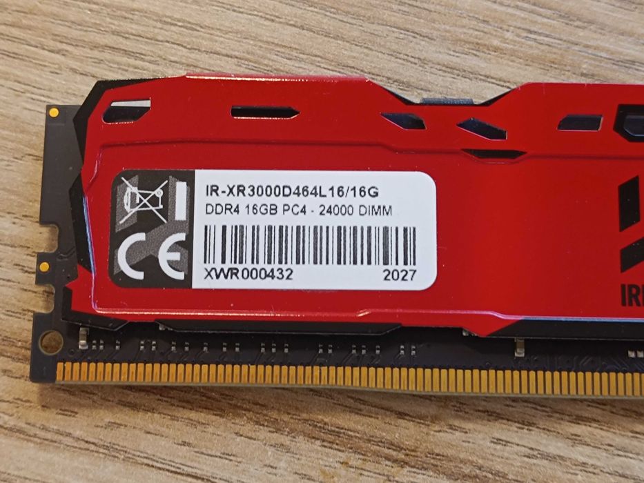 Pamięć RAM / IRDM X (GOODRAM) / 1 x 16GB / DDR4 3000 MHz