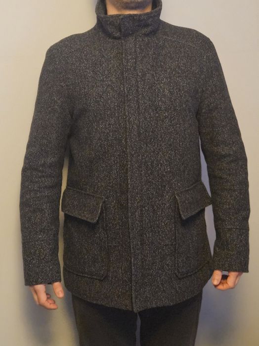 Męski ciepły płaszcz,  rozmiar L