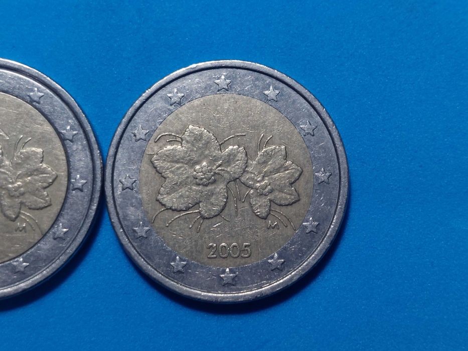 Duas Moedas de 2 euros Finlândia ano 2003 e 2005