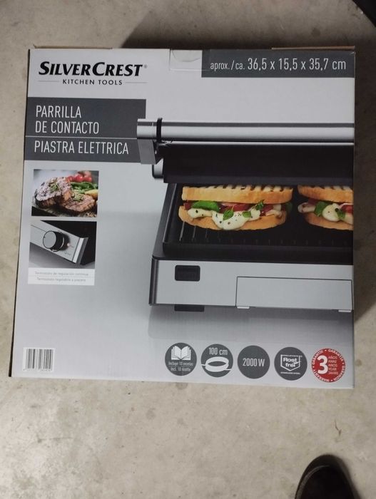Grelhador Elétrico Silver Crest
