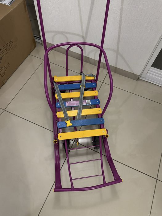 Дитячі санки універсальні сніг асфальт