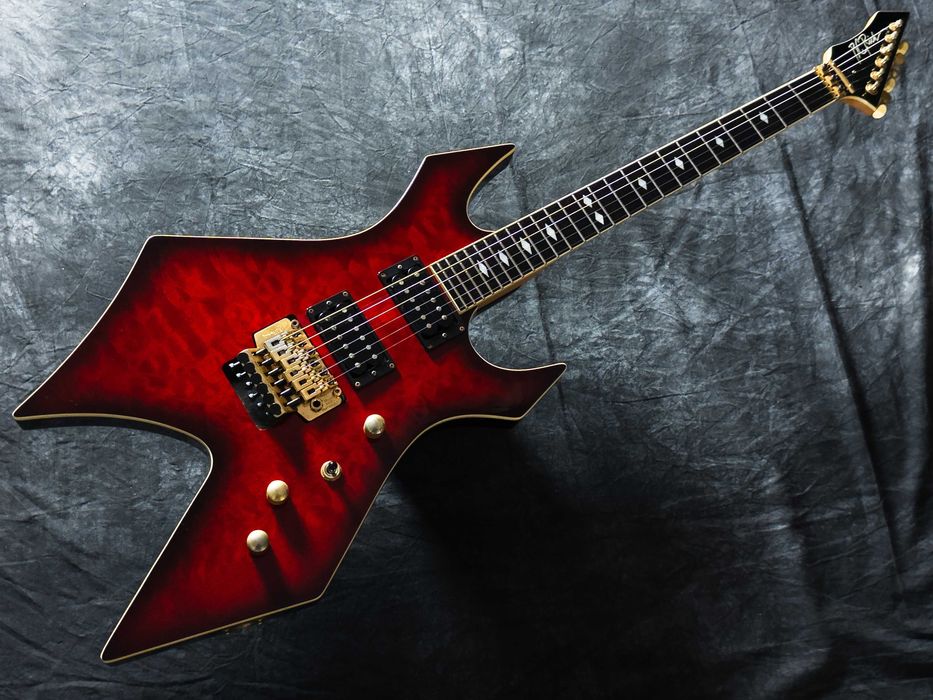 B.C. Rich Warlock-920JE See Through Red Burst