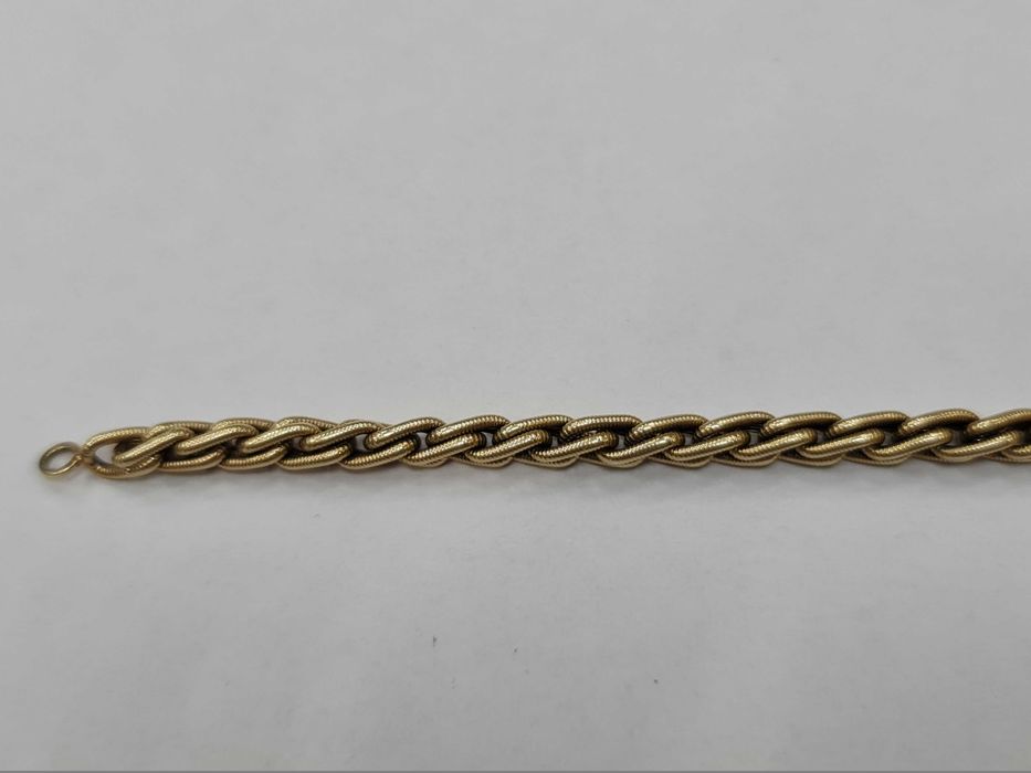 Złota bransoletka męska / damska/ 585/ 9.50 gram/ 20.5 cm