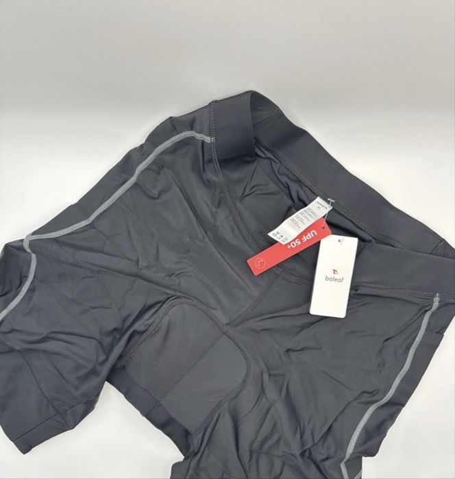 Calções de Ciclismo Baleaf com Almofada XL – UPF 50+ Preto