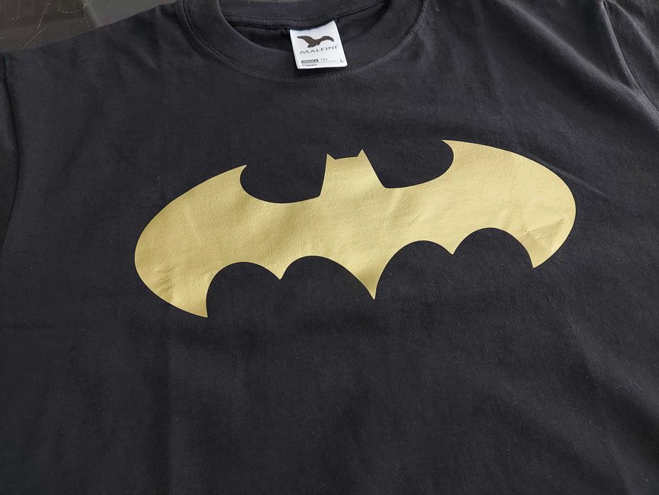 Koszulka t-shirt Batman złote logo nieużywana rozmiar L