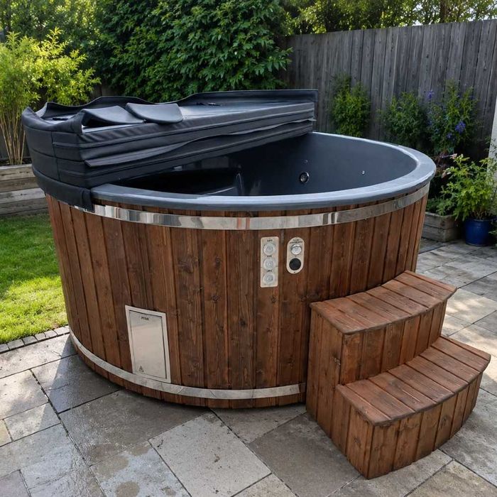 Balia ogrodowa z jacuzzi 180/200 cm | 10 dysz | Transport gratis