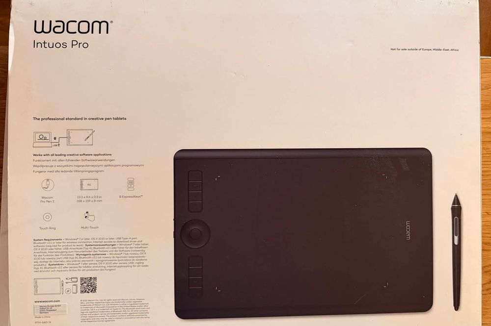 Tablet graficzny Wacom Intuos Pro M - stan idealny
